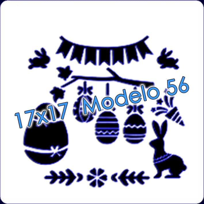 - Stencil 17x17cm Modelo 056 -